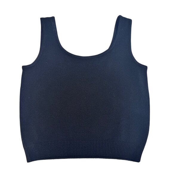 St Johns santana knit tank top wide strap size L old money quiet luxury coastal - Picture 2 of 5